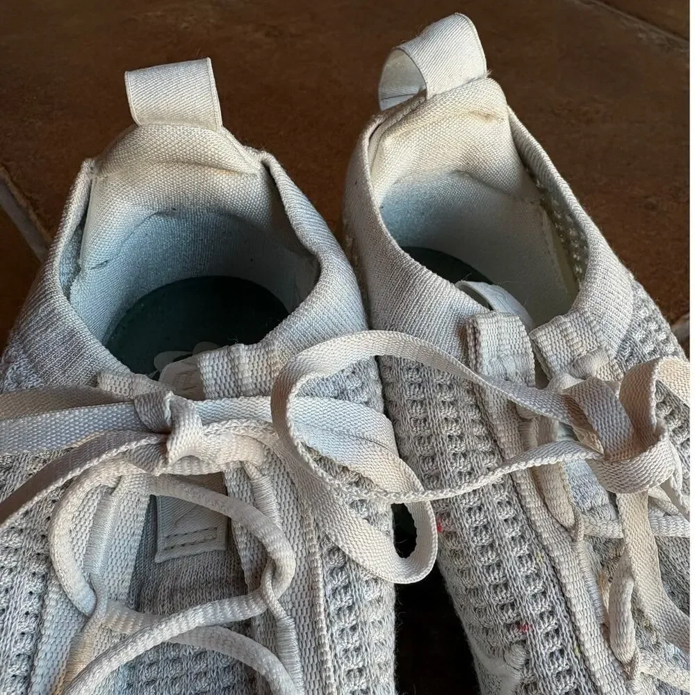 Nike Air Vapormax Flyknit Sneaker in Phantom Metallic Silver - Open Weave size 7